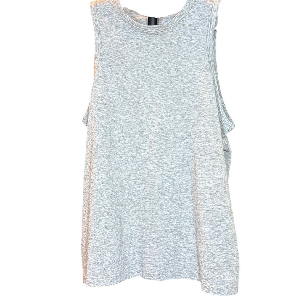 Vince Grey Heather 100% Pima Cotton Sleeveless Crew Neck Tank Top S/P